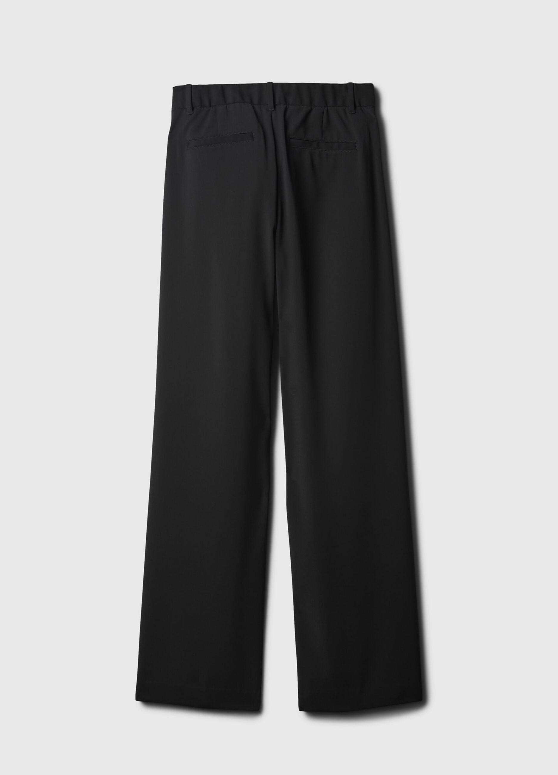 Wide-leg trousers with high waist and darts