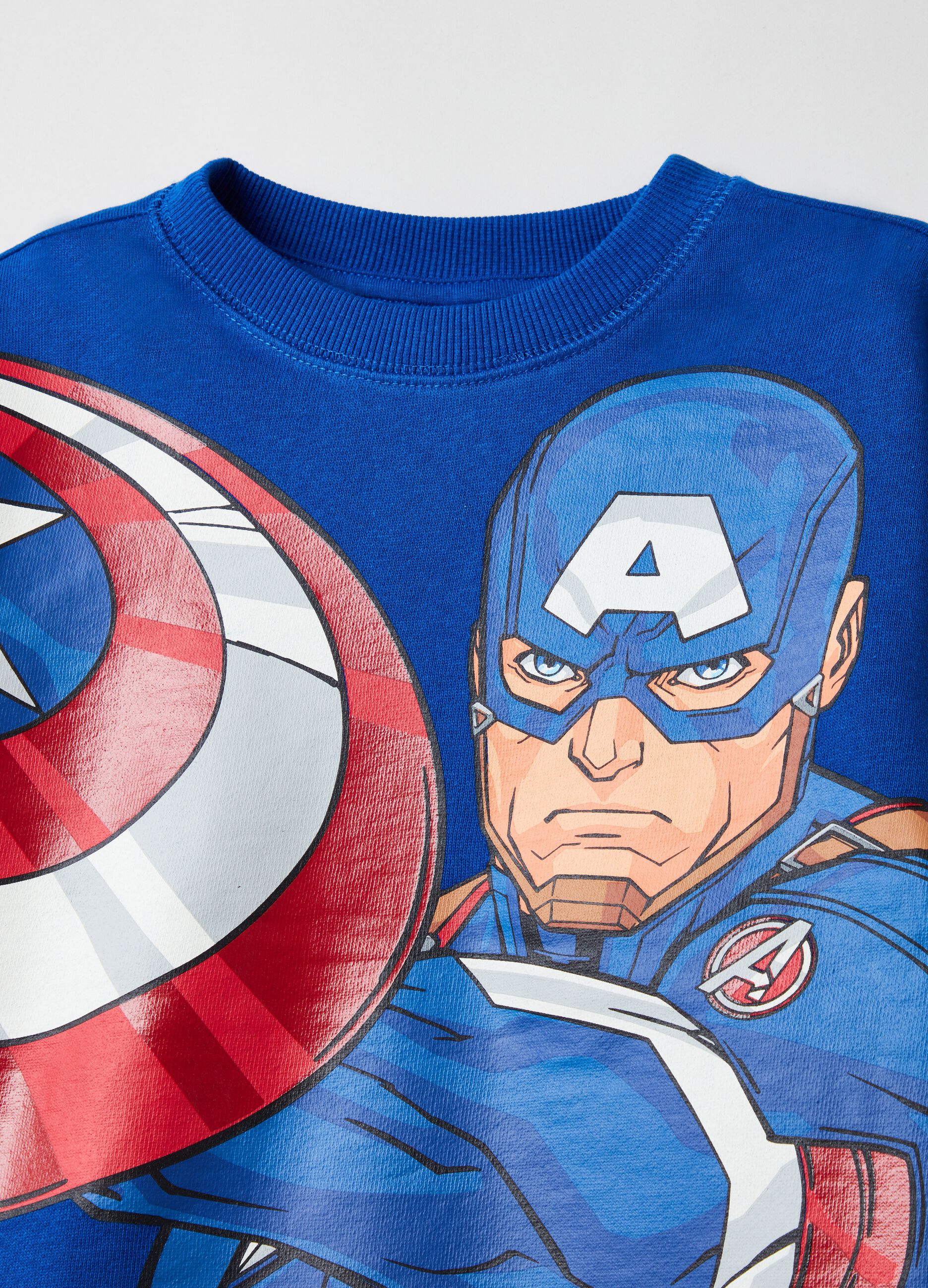 Fleece jogging set with Captain America print