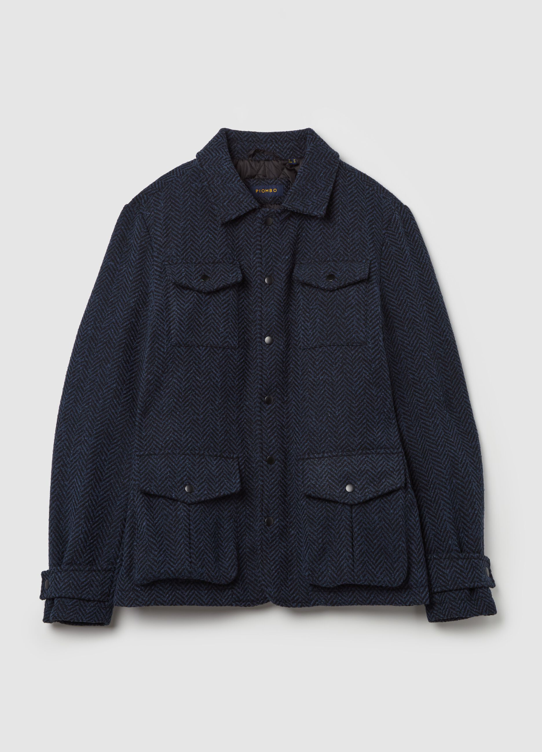 Wool-effect safari jacket