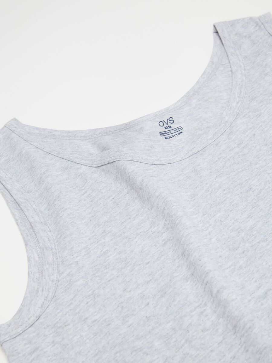 Two-pack racerback vests in organic cotton jersey_2