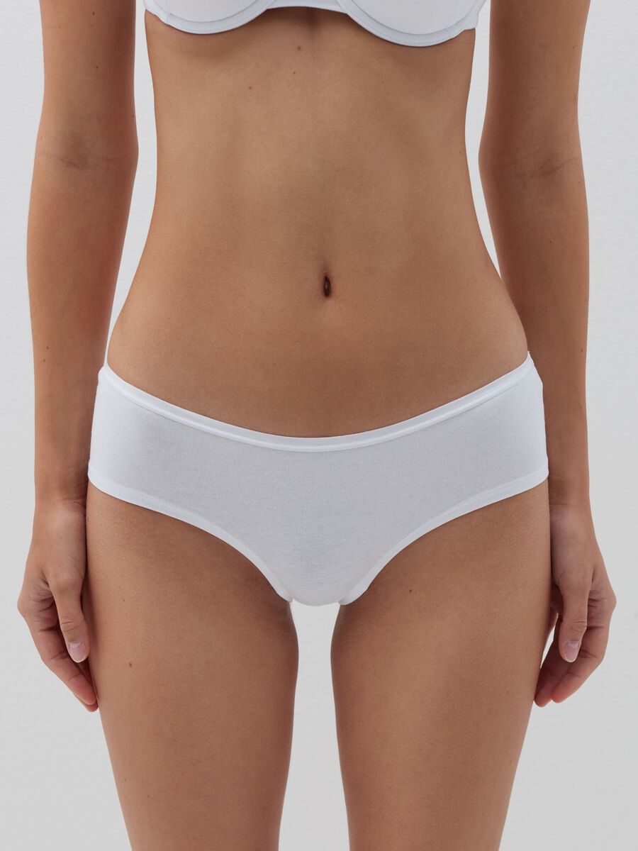 Five-pack knicker shorts in organic cotton and viscose._1