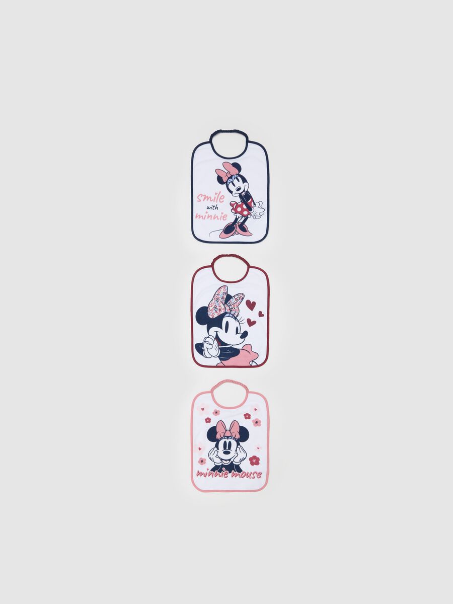 Three-pack bibs with PEVA backing and Minnie Mouse print_0