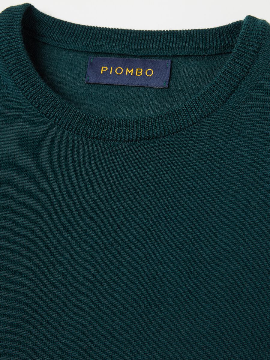 Merino wool pullover with round neck_5