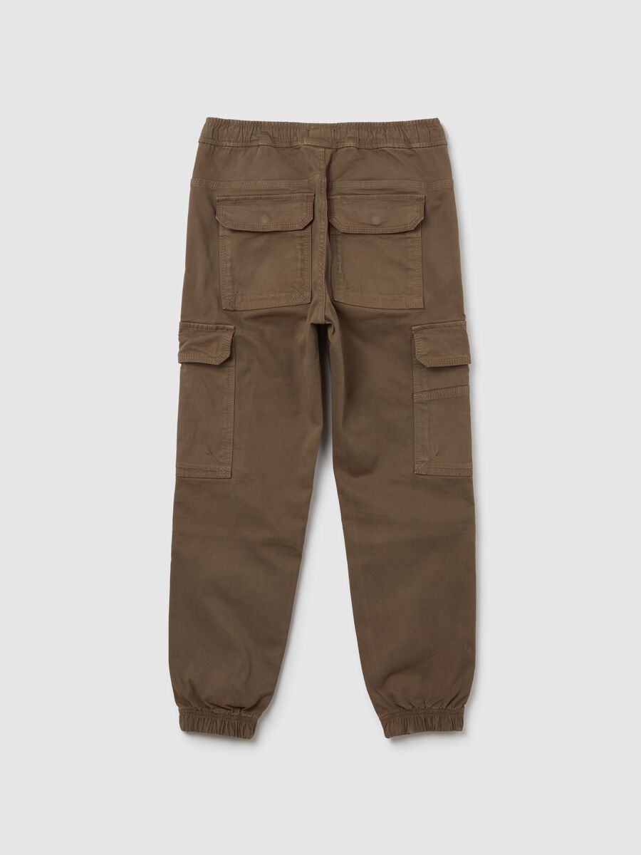 Cargo joggers with drawstring_1