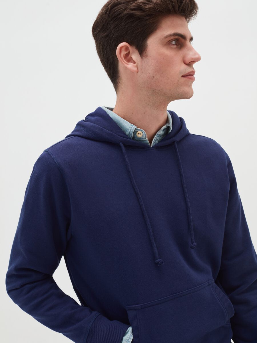 Sweatshirt with hood and pouch pocket_1