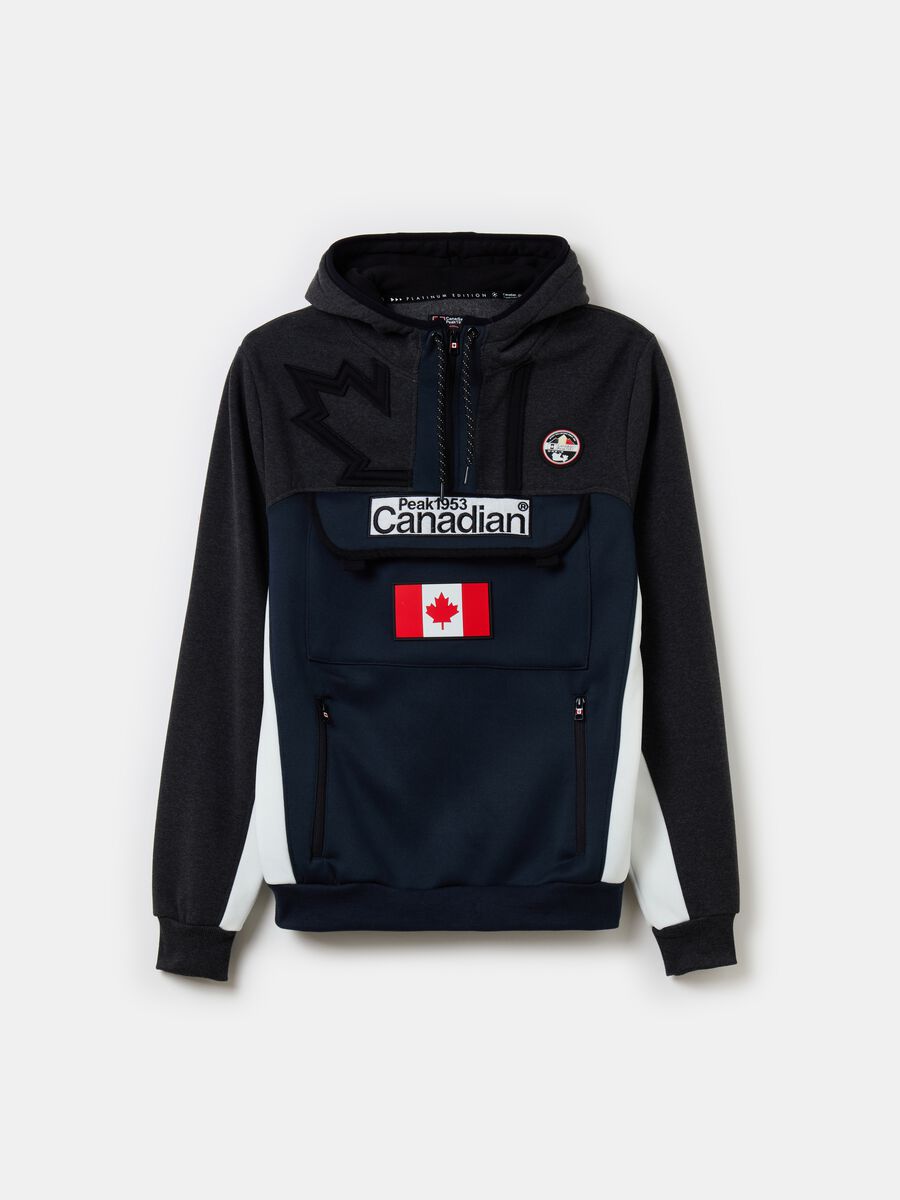 Canadian Peak half-zip sweatshirt with hood_0