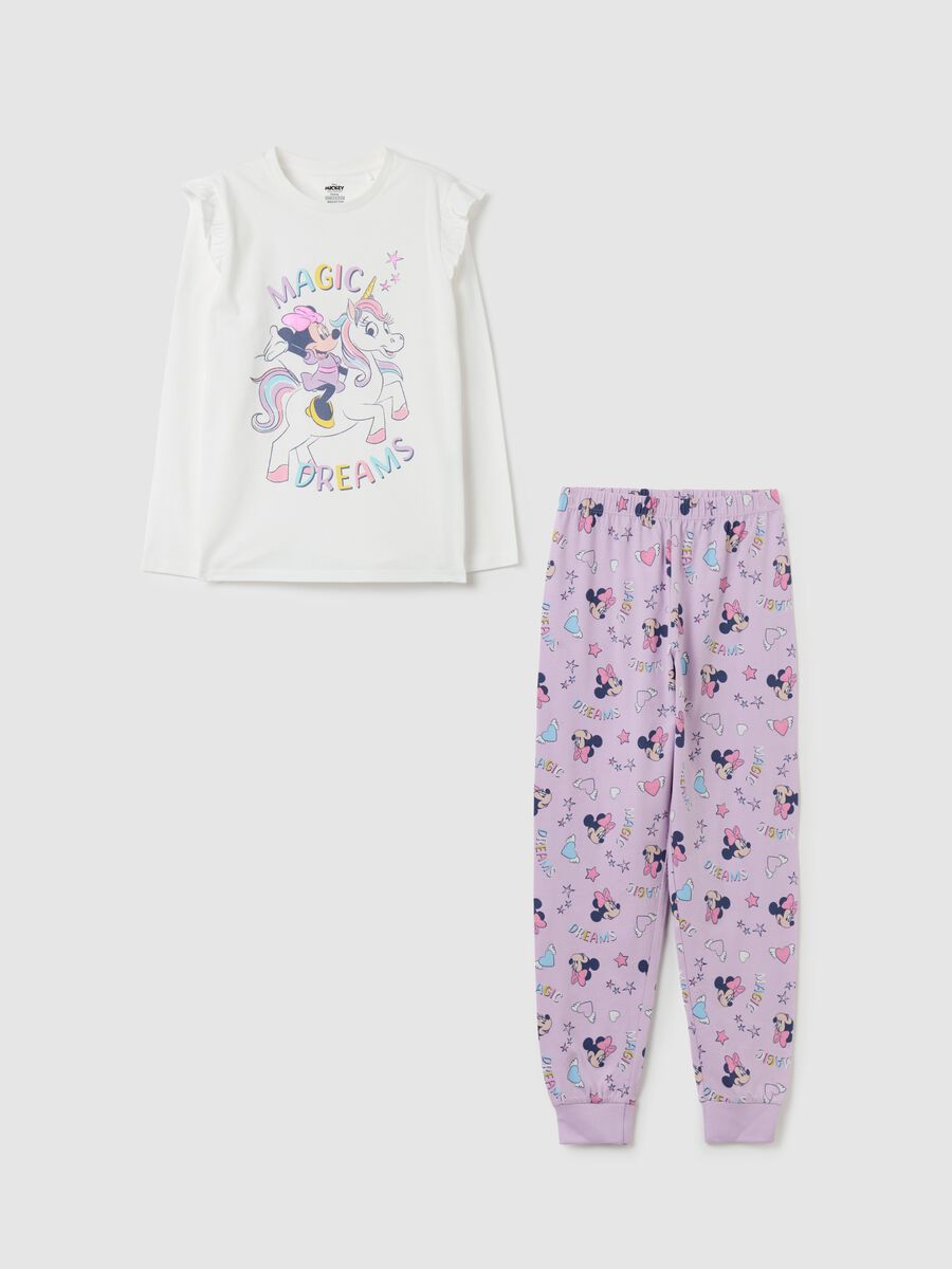 Organic cotton pyjamas with Minnie Mouse print_0