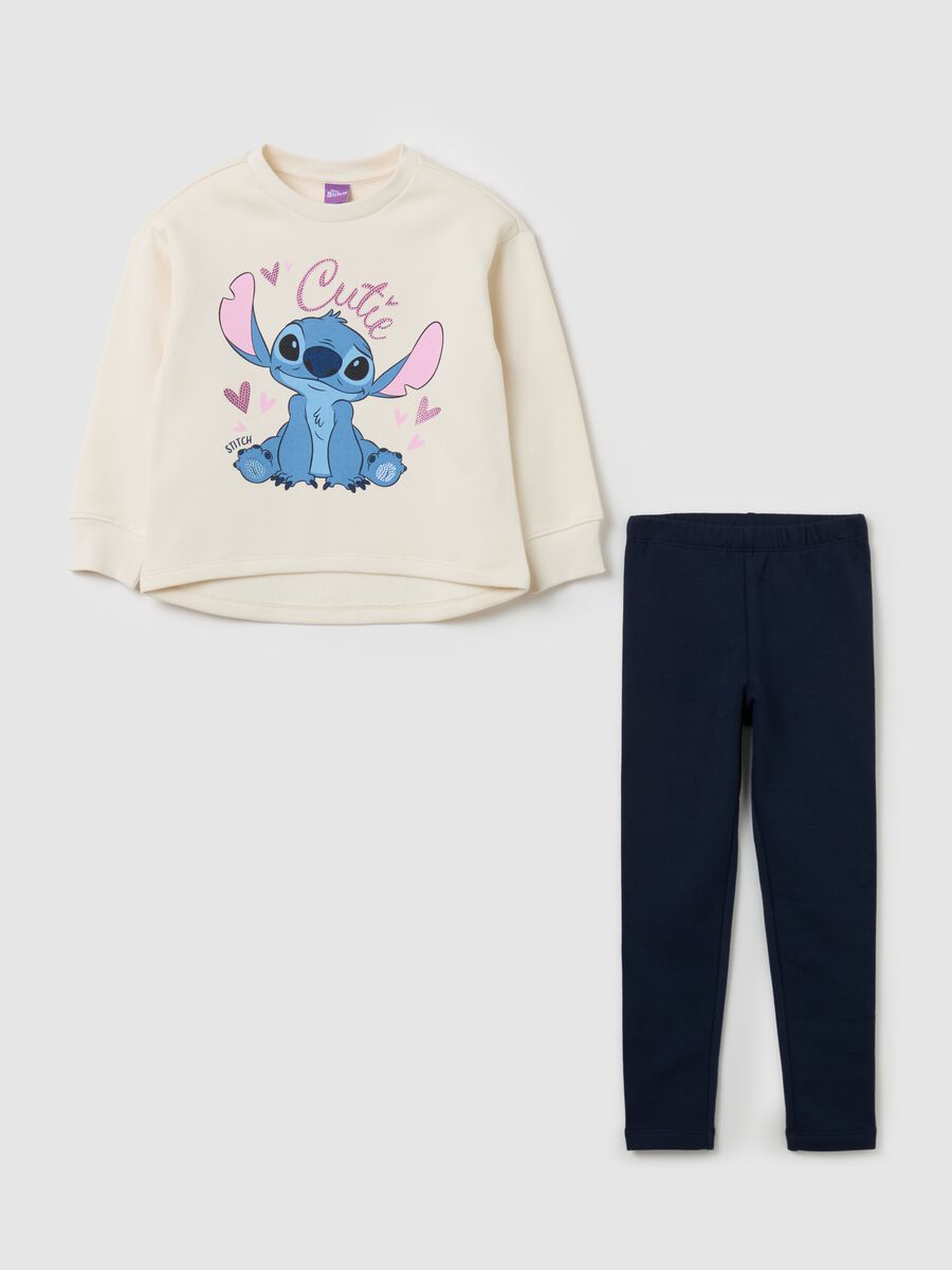 Jogging set with Stitch print and diamantés_0