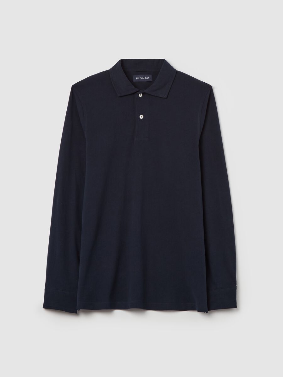 Contemporary long-sleeved polo shirt in organic cotton_4