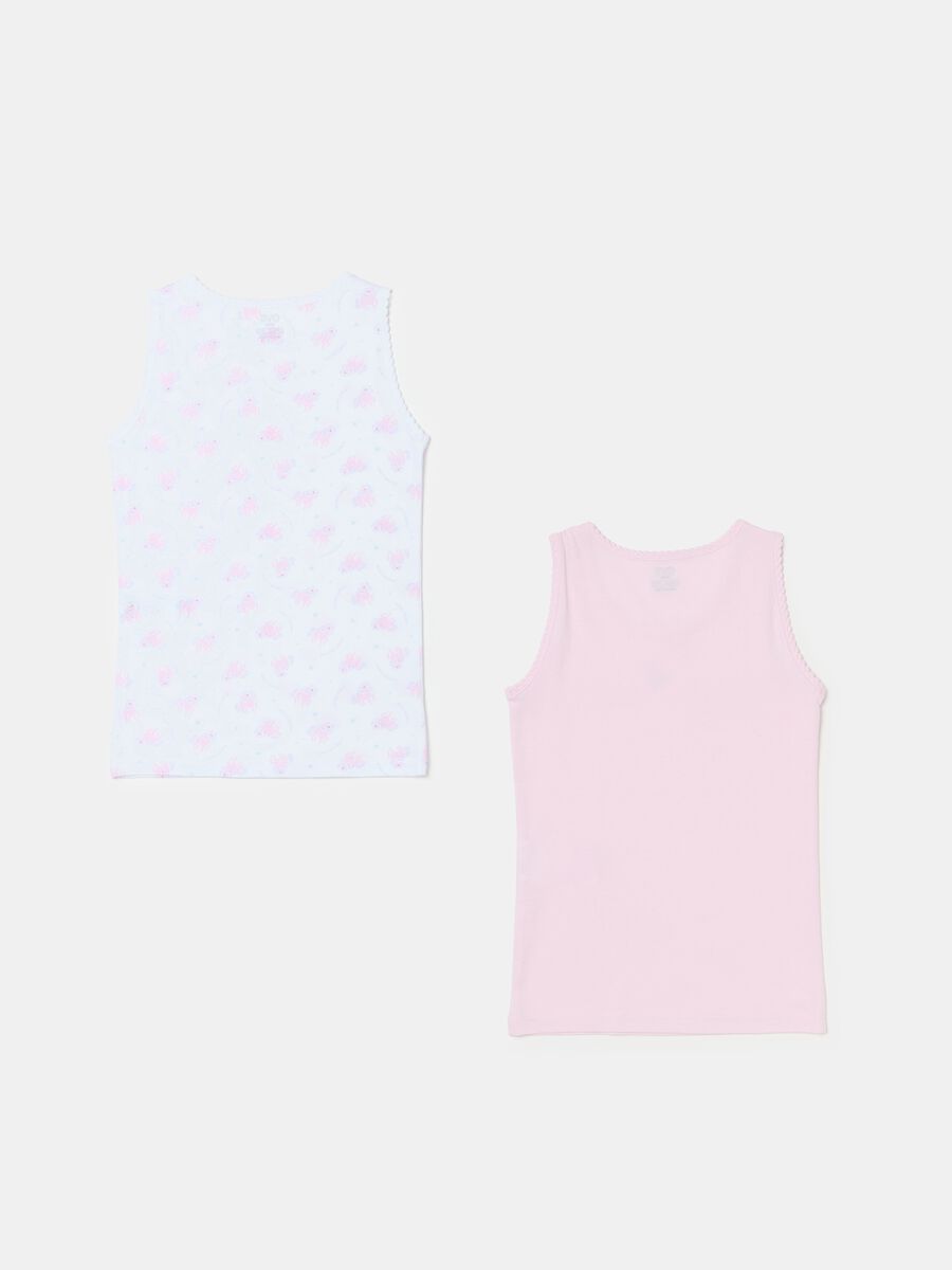 Two-pack cotton vests with print_1