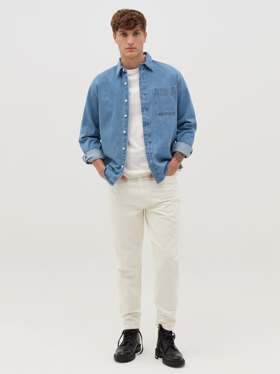 Denim shirt with pocket_0