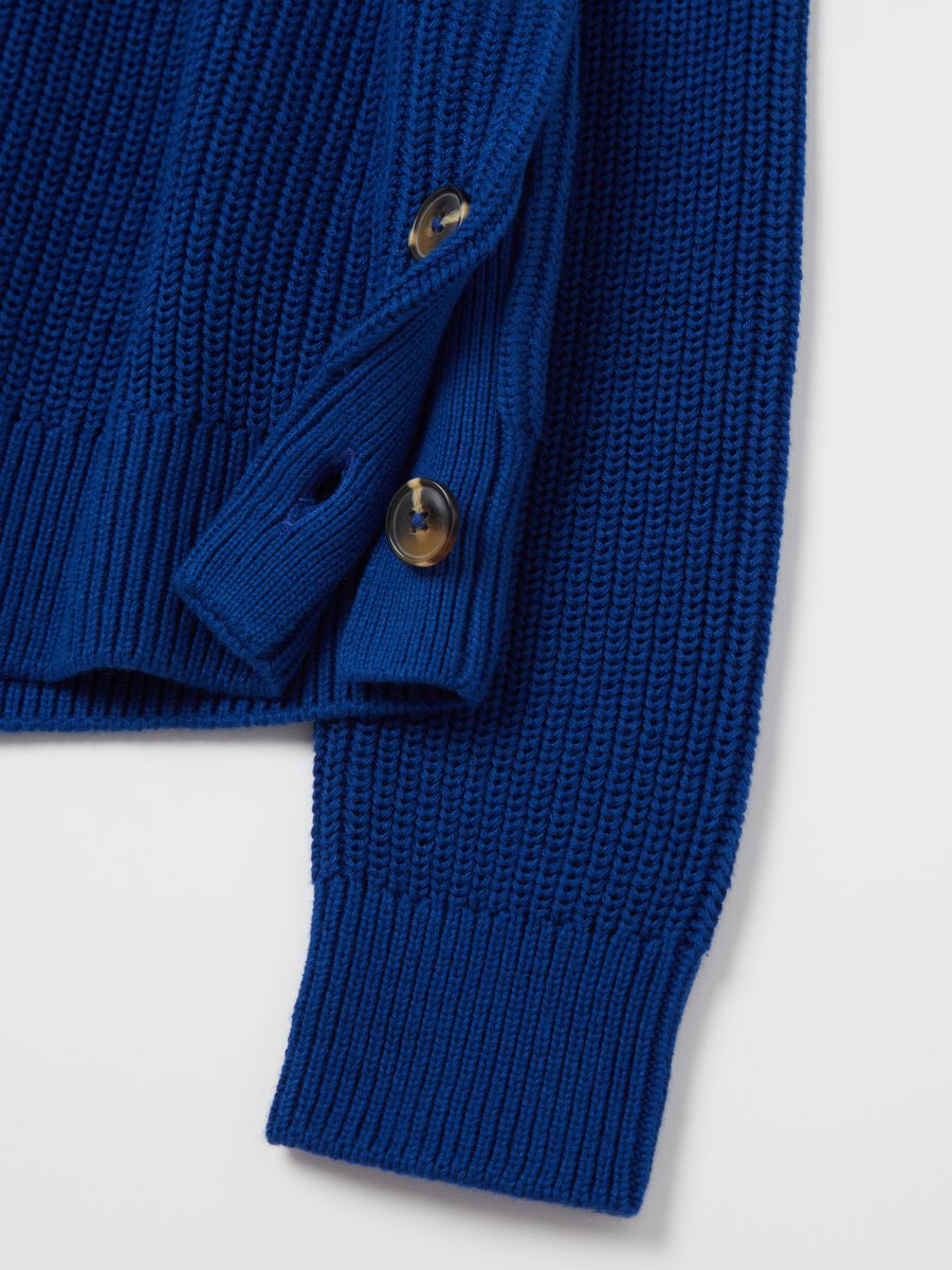 Ribbed pullover with buttons_5