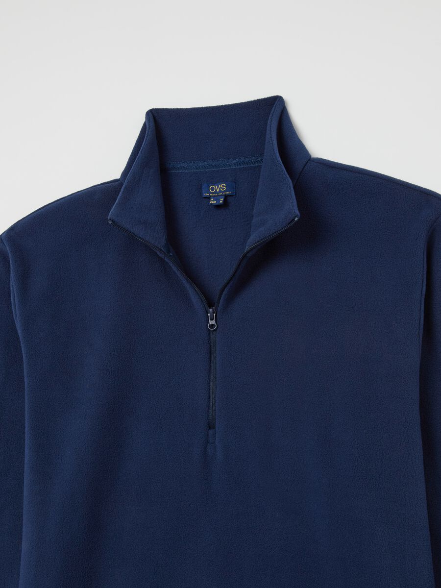 Half-zip sweatshirt in fleece_5