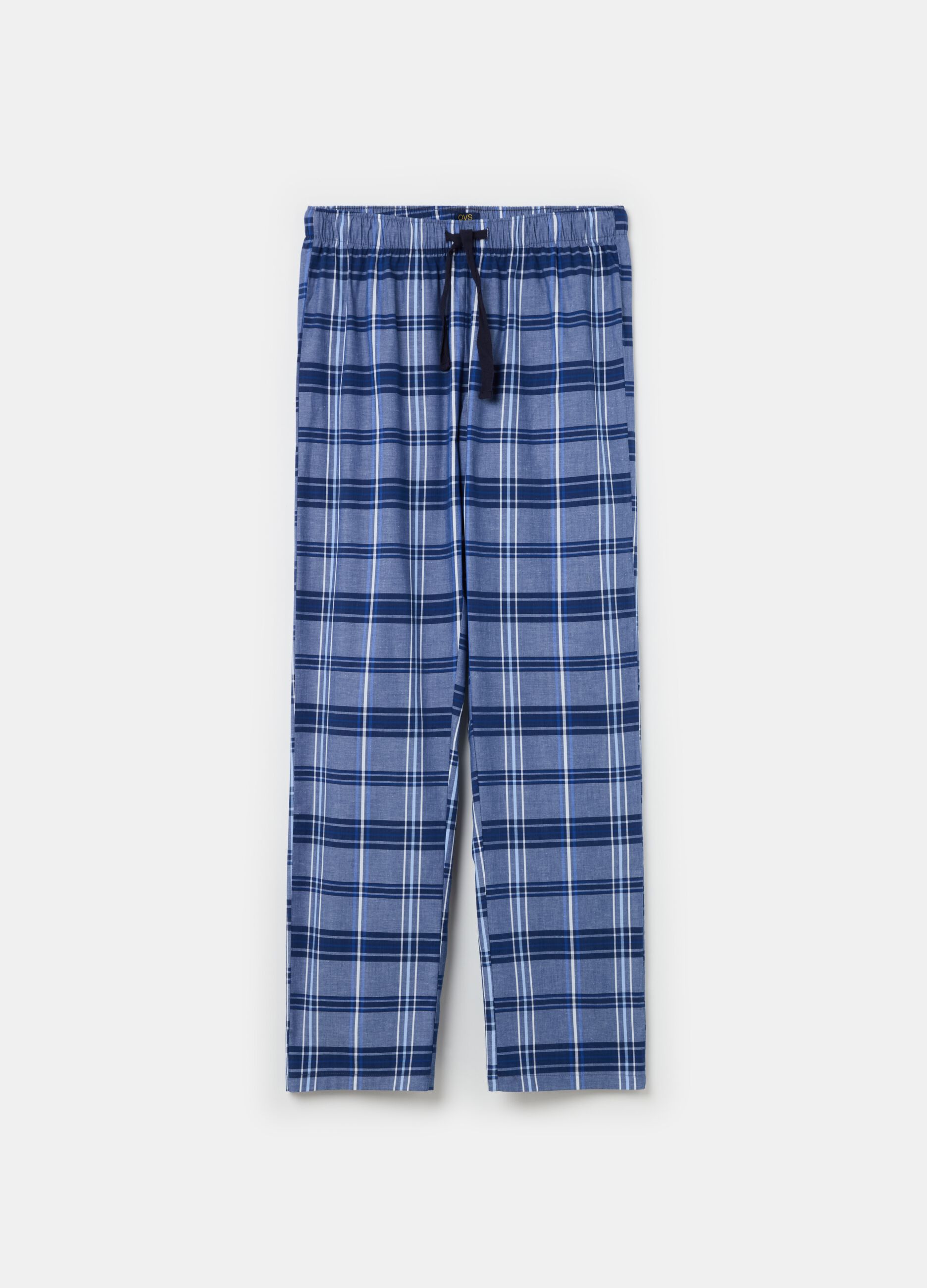 Pyjama trousers in patterned cotton