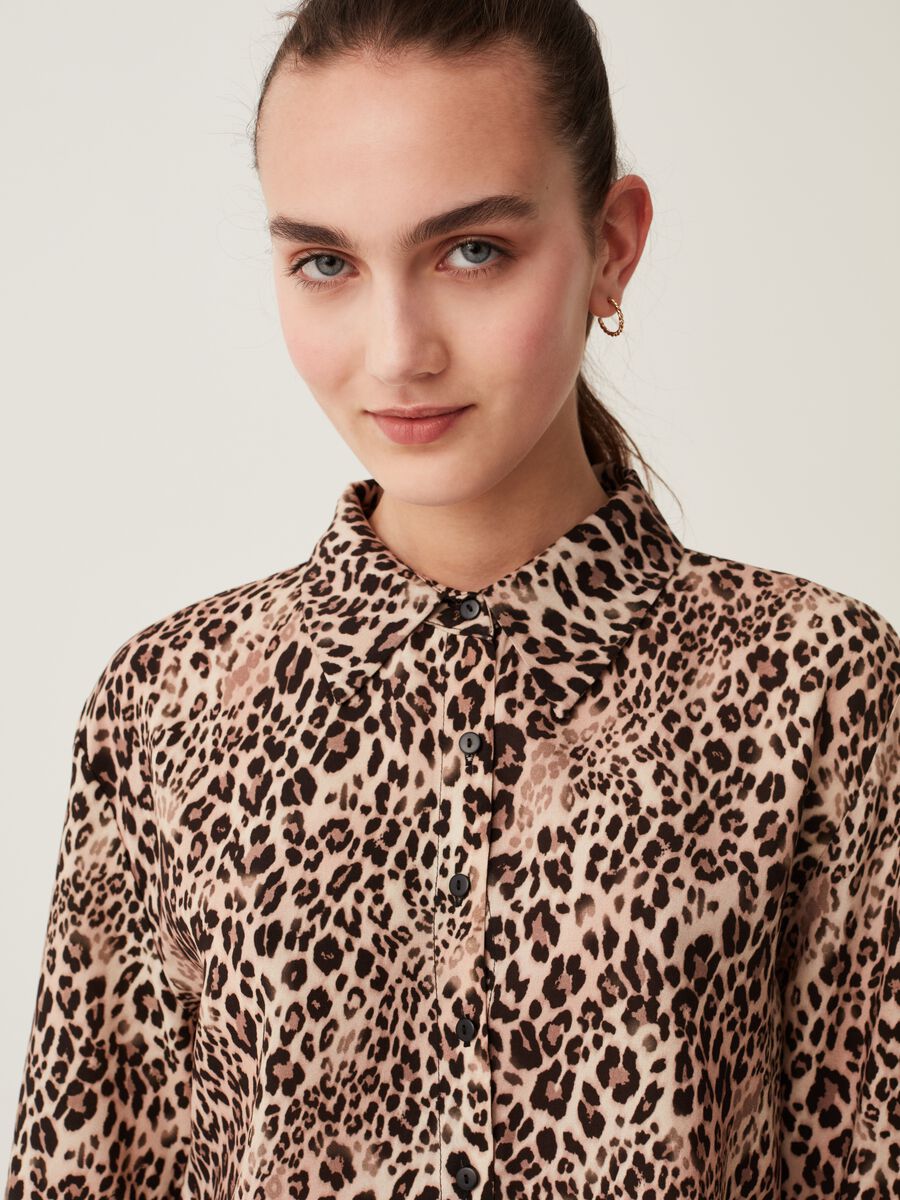 Zebra-print cropped blouse_1