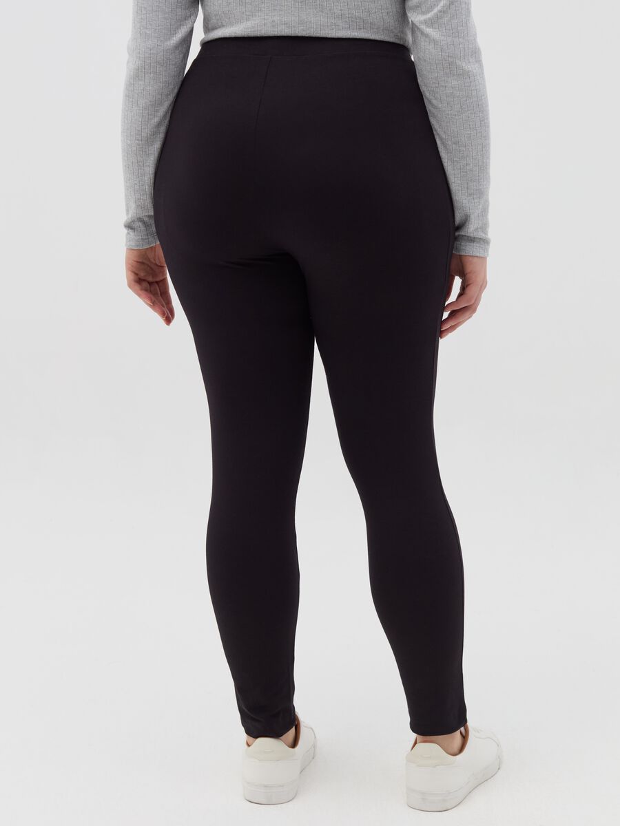 Curvy stretch cotton leggings_3