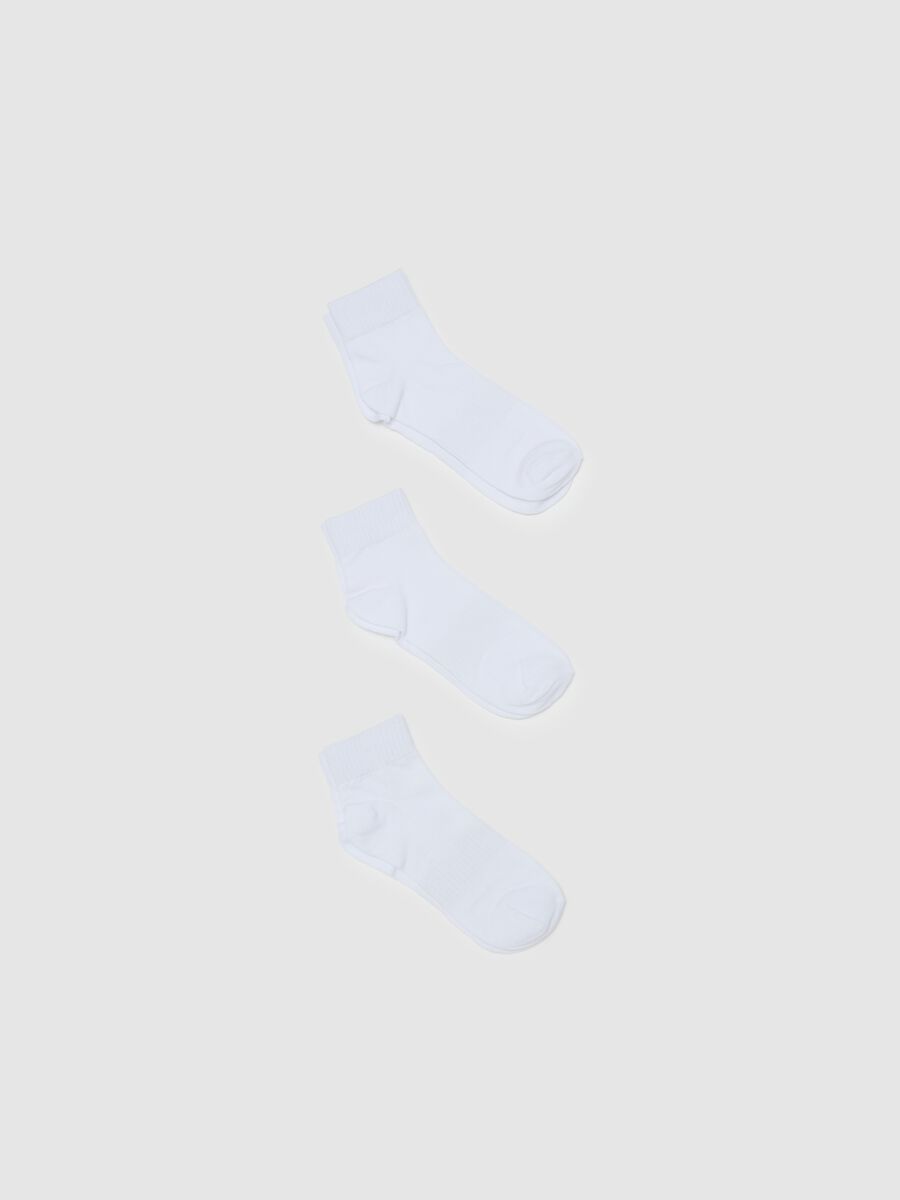 Three-pair pack short stretch socks_0