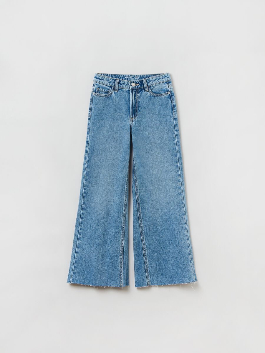 Jeans wide leg cinque tasche _0