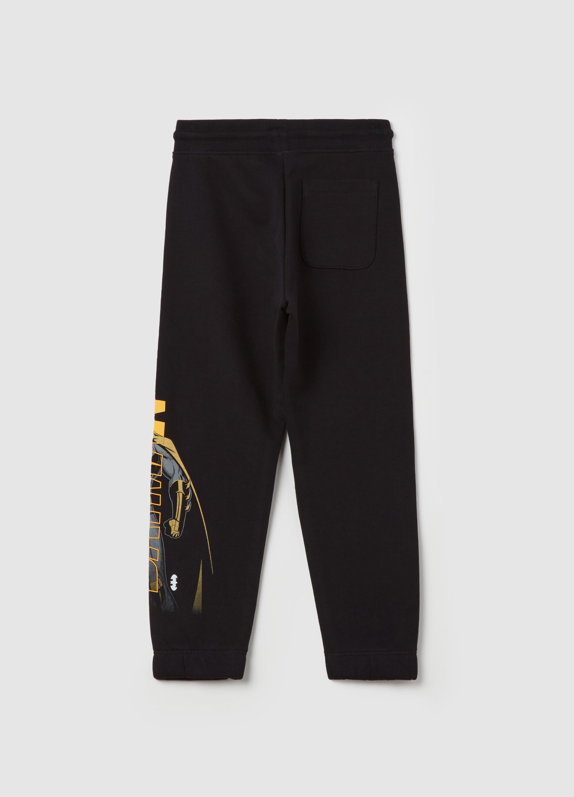 Joggers with drawstring and Batman print