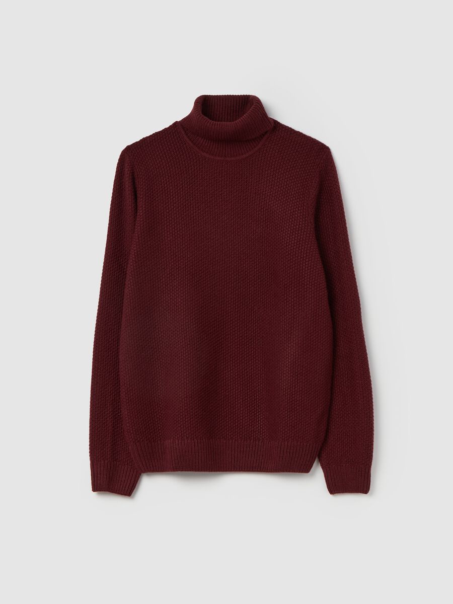 Knitted pullover with high neck_4