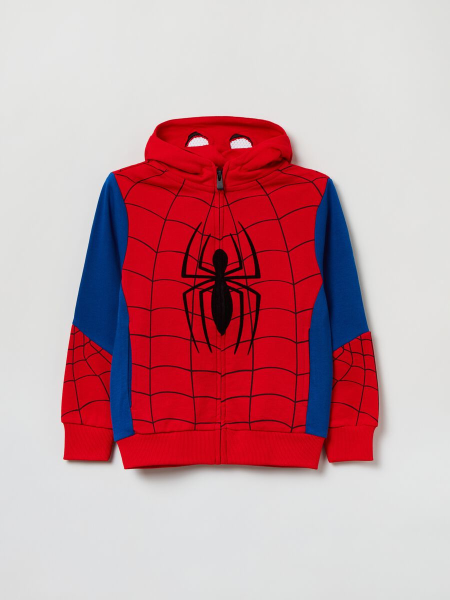 Sudadera con cremallera con capucha estampado Spider-Man_0