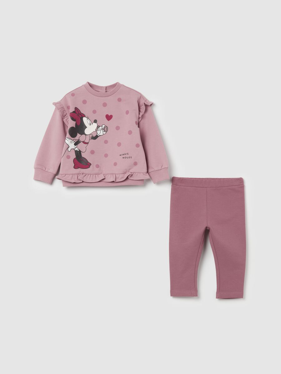 Jogging set in cotone bio stampa Minnie_0