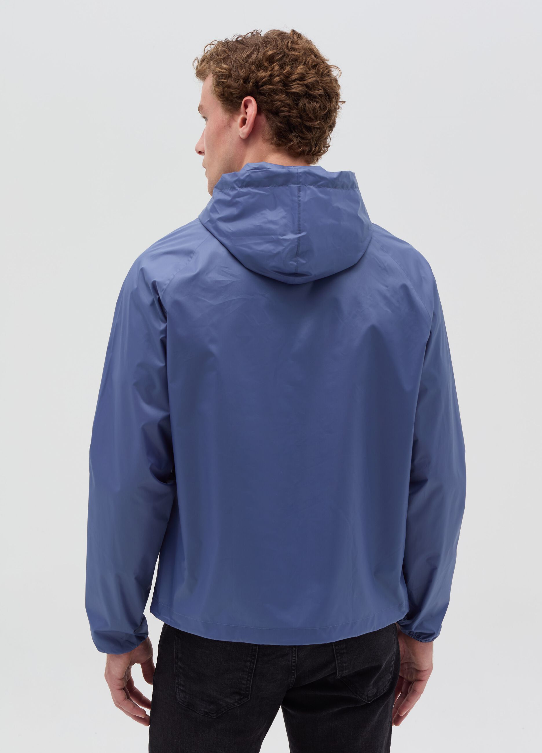 Essential waterproof half-zip jacket