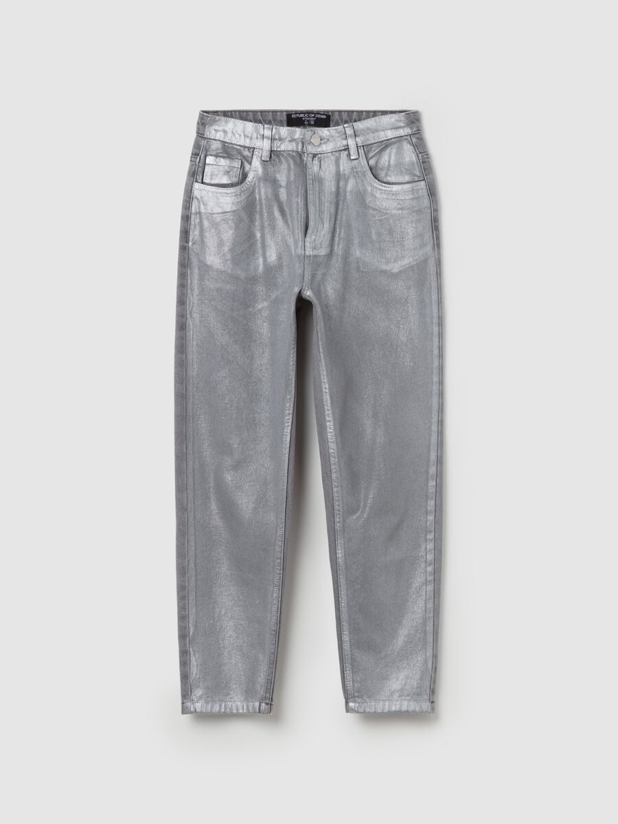 Straight-fit jeans in foil_4