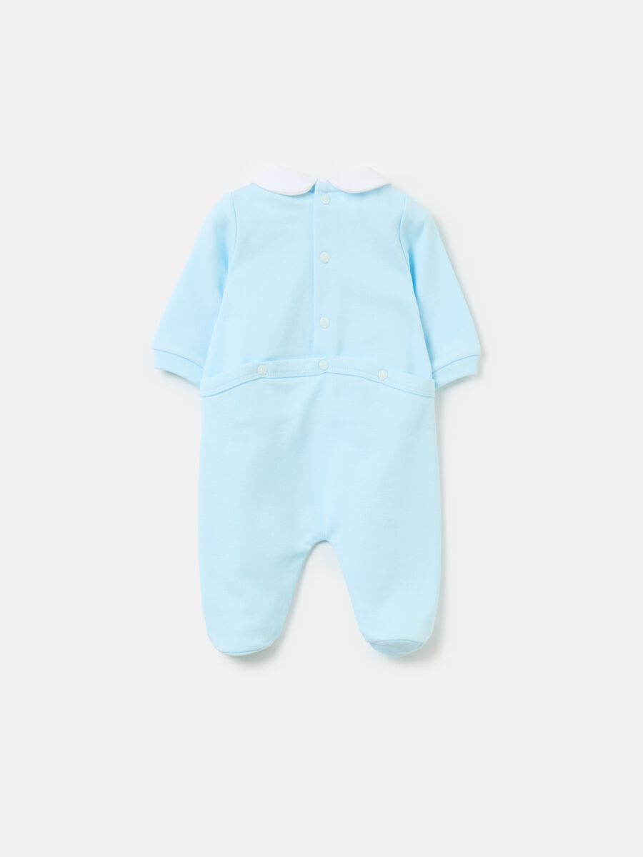 Cotton onesie with feet and application_1