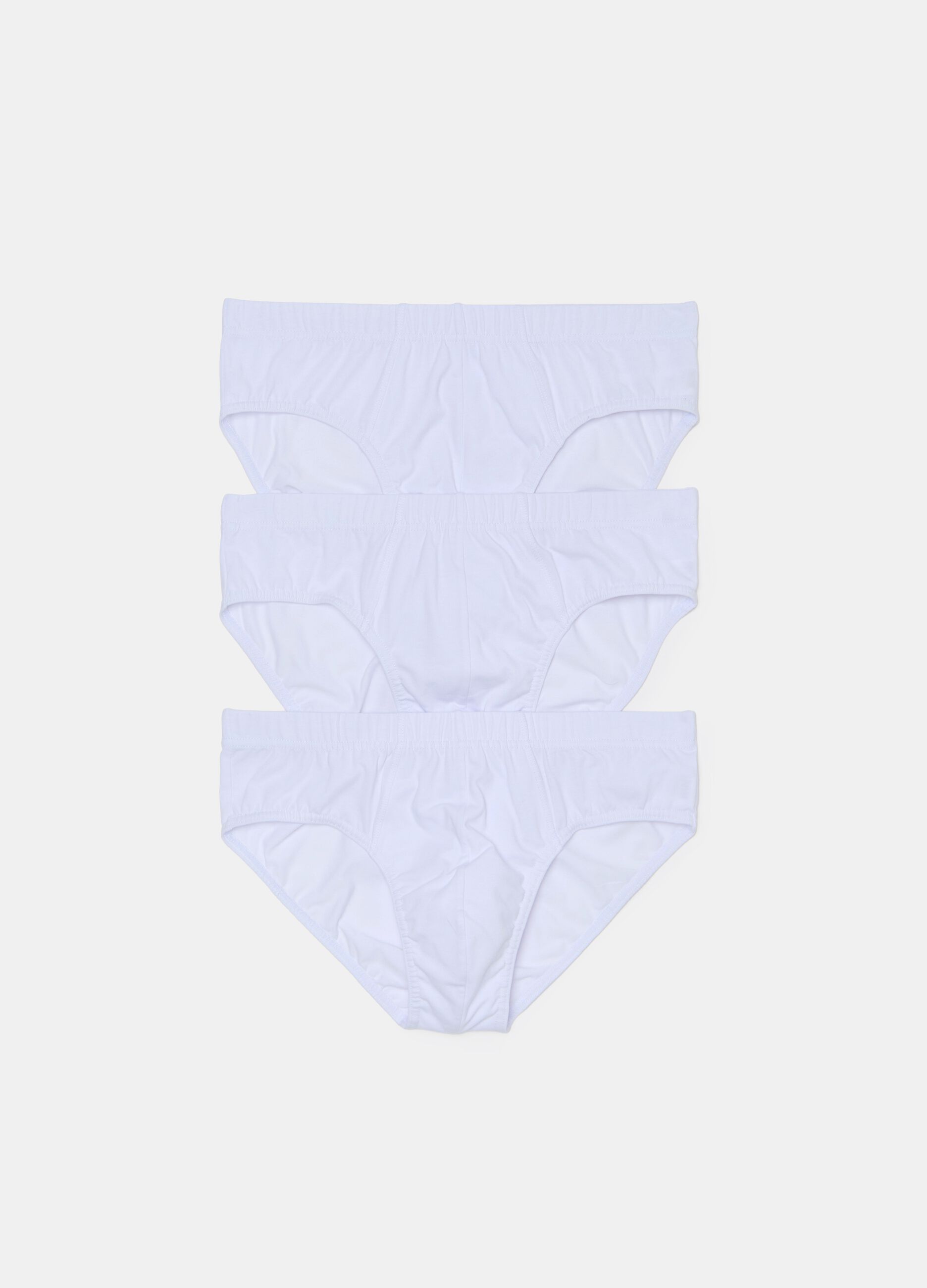 Three-pack briefs in stretch organic cotton