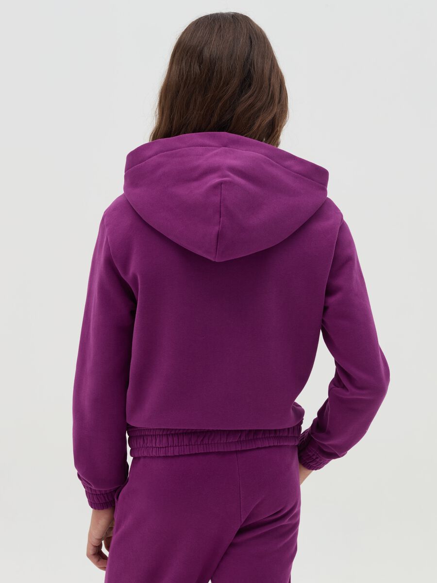 Essential organic cotton full-zip sweatshirt with hood_1