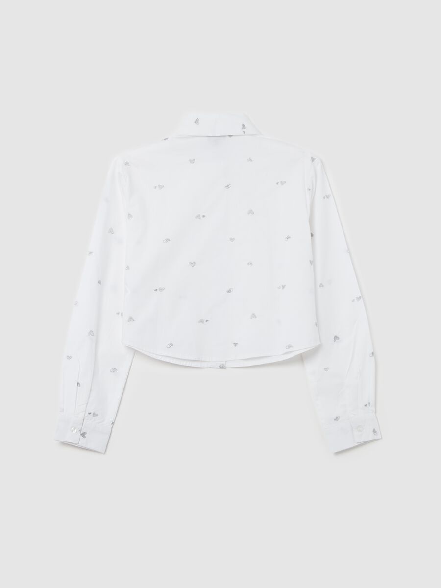 Cotton shirt with hearts embroidery_1