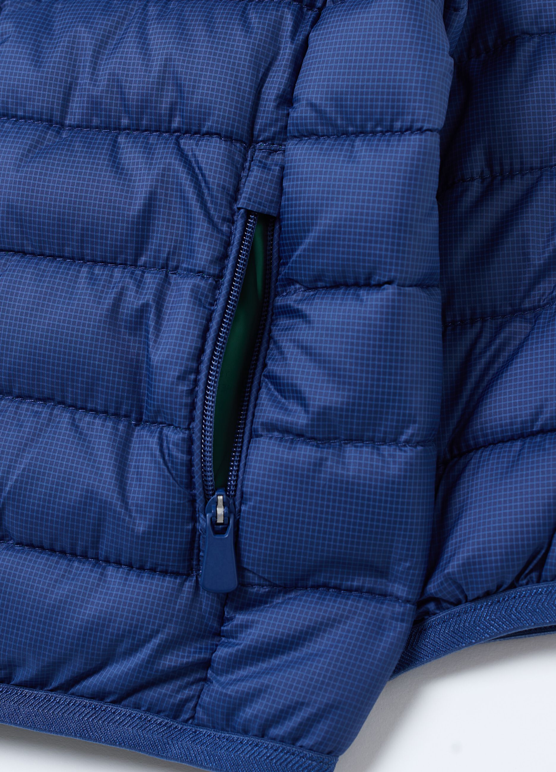 Ultralight down jacket with ripstop weave