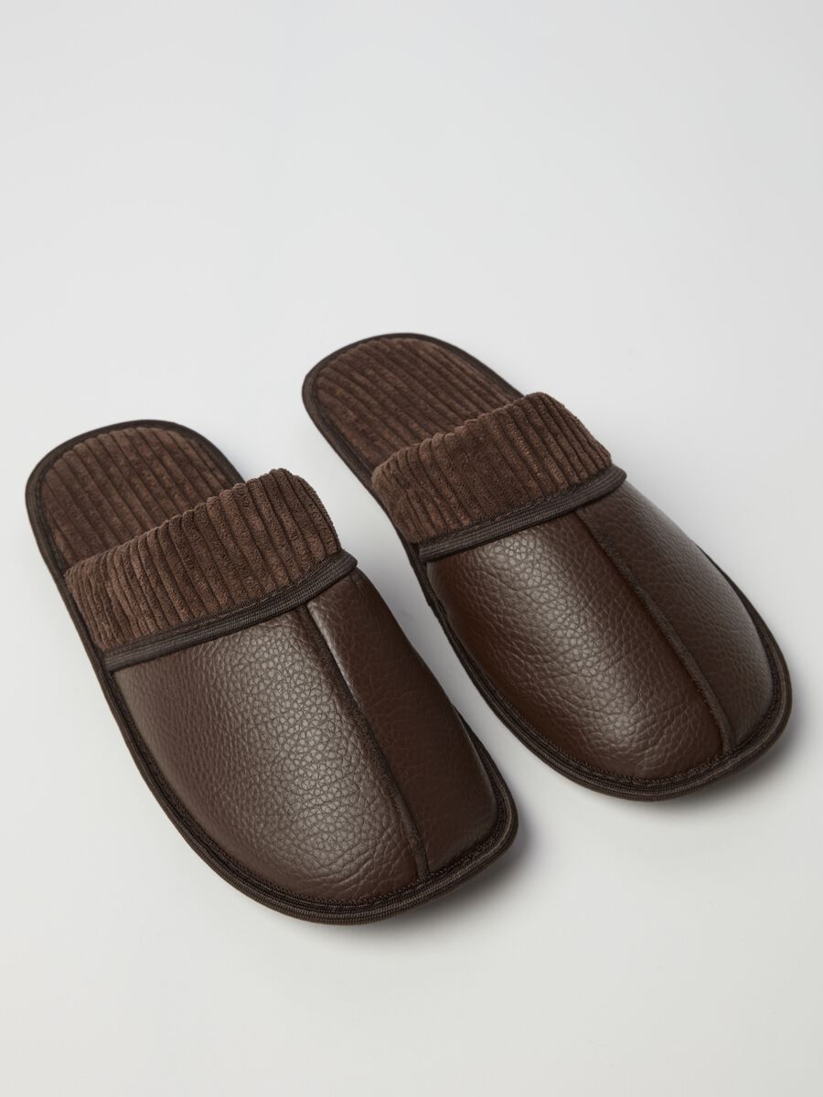 Textured-effect combined slippers_2