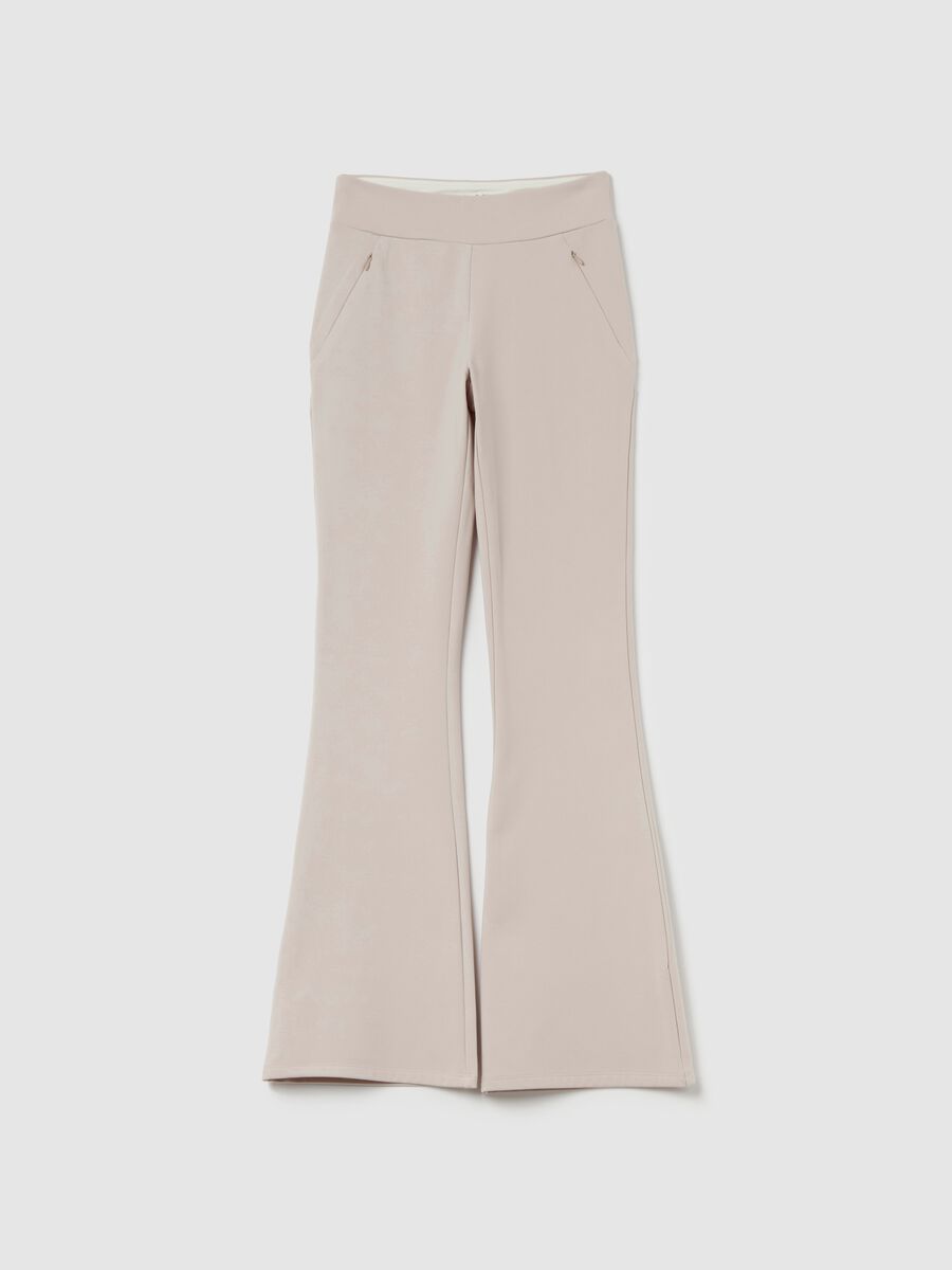 Flare-fit thermal trousers_4