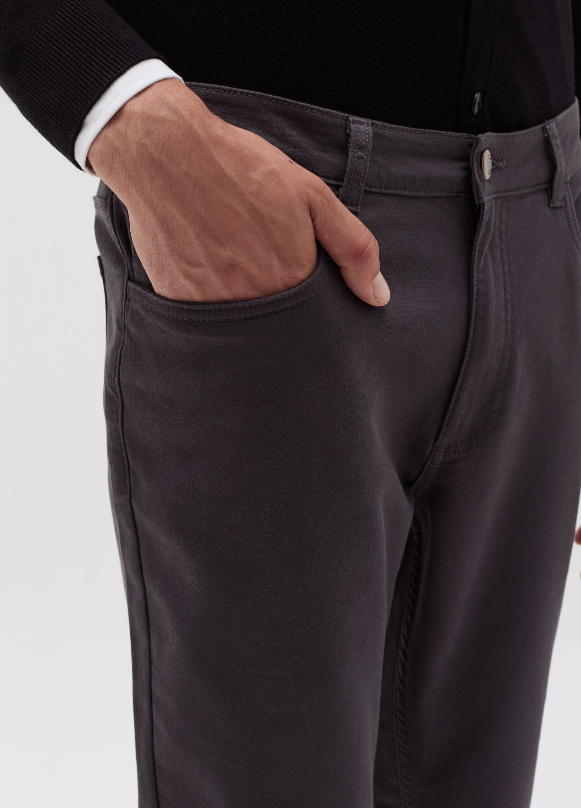 Five-pocket slim-fit trousers