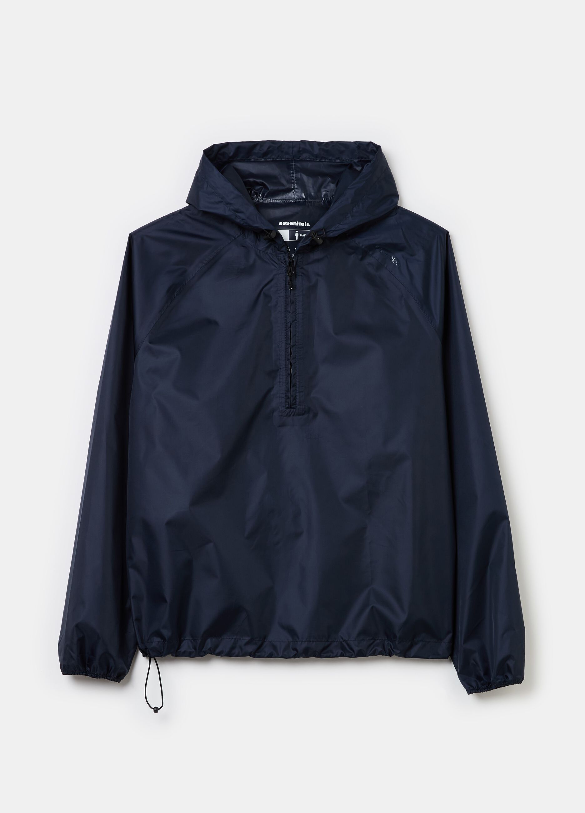 Essential waterproof half-zip jacket