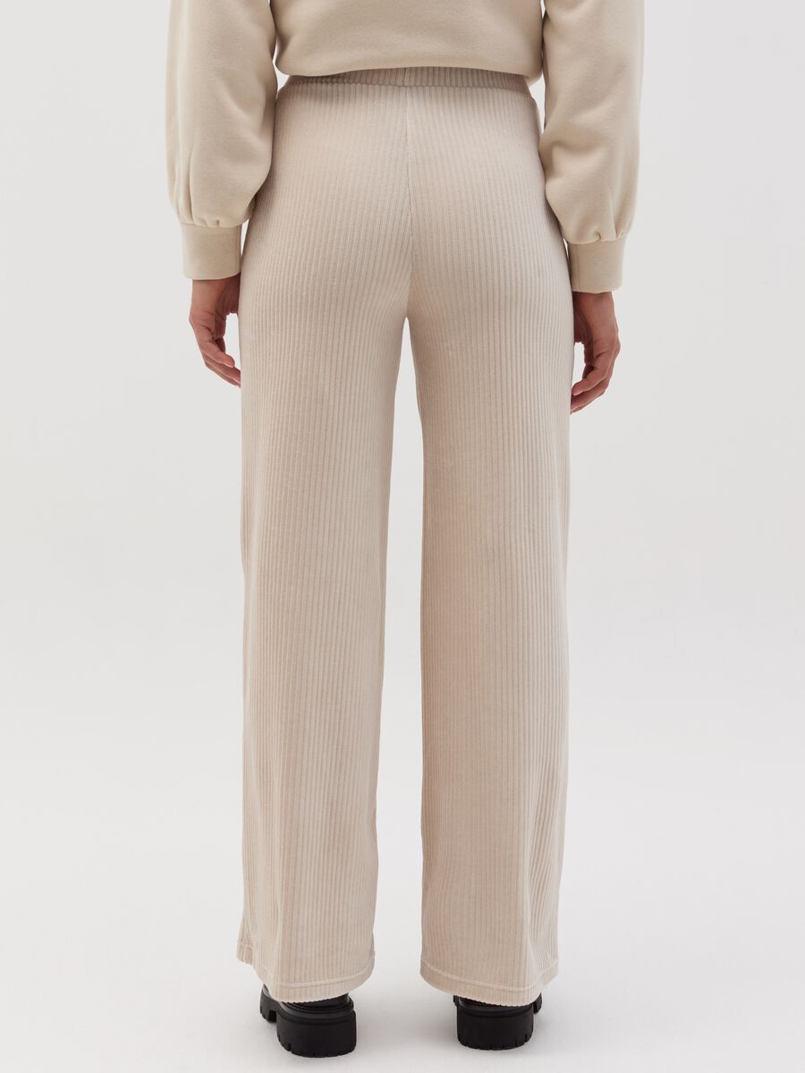 Wide-leg jogger trousers in corduroy_3