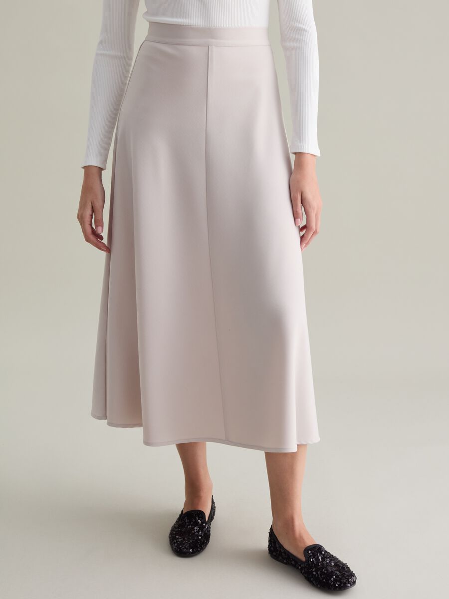 Full midi skirt with high waist_3