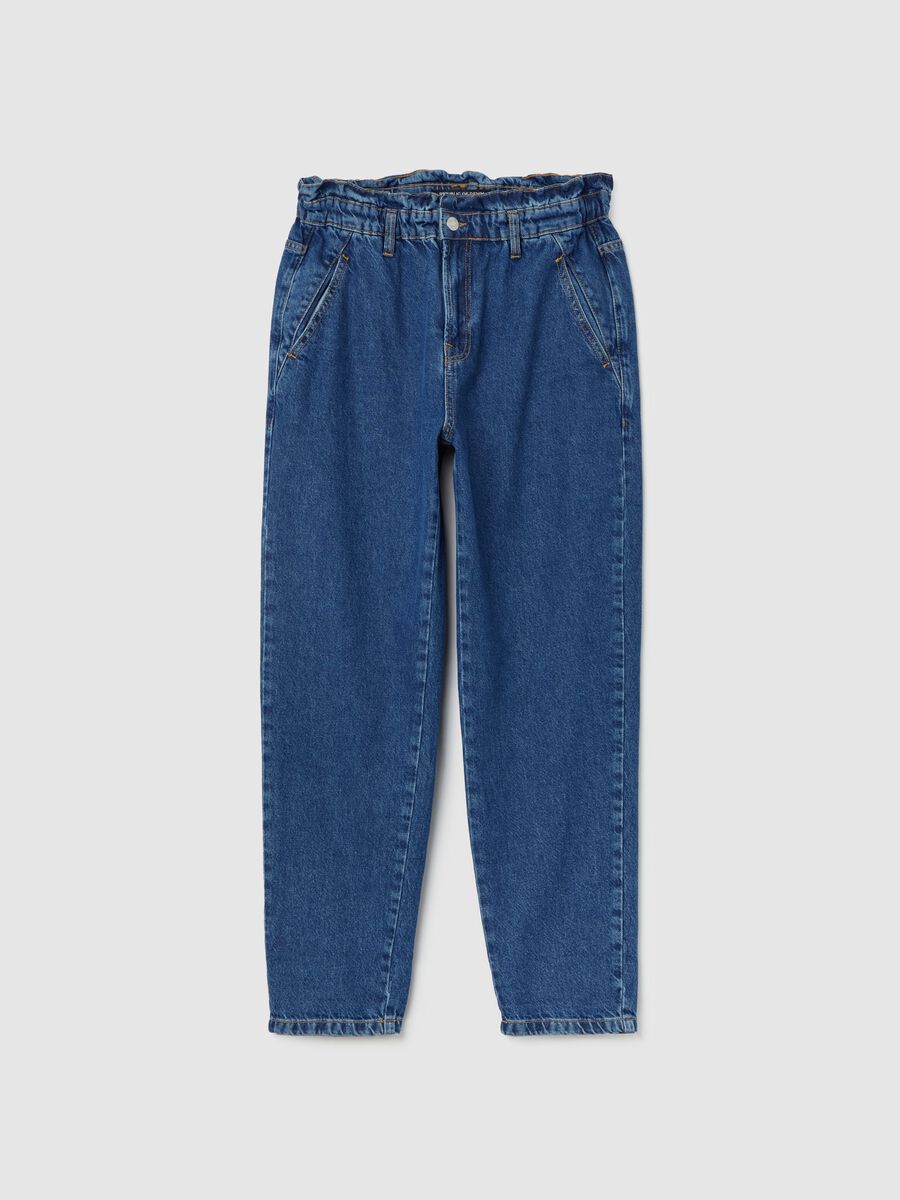 Paper bag jeans with pockets_4