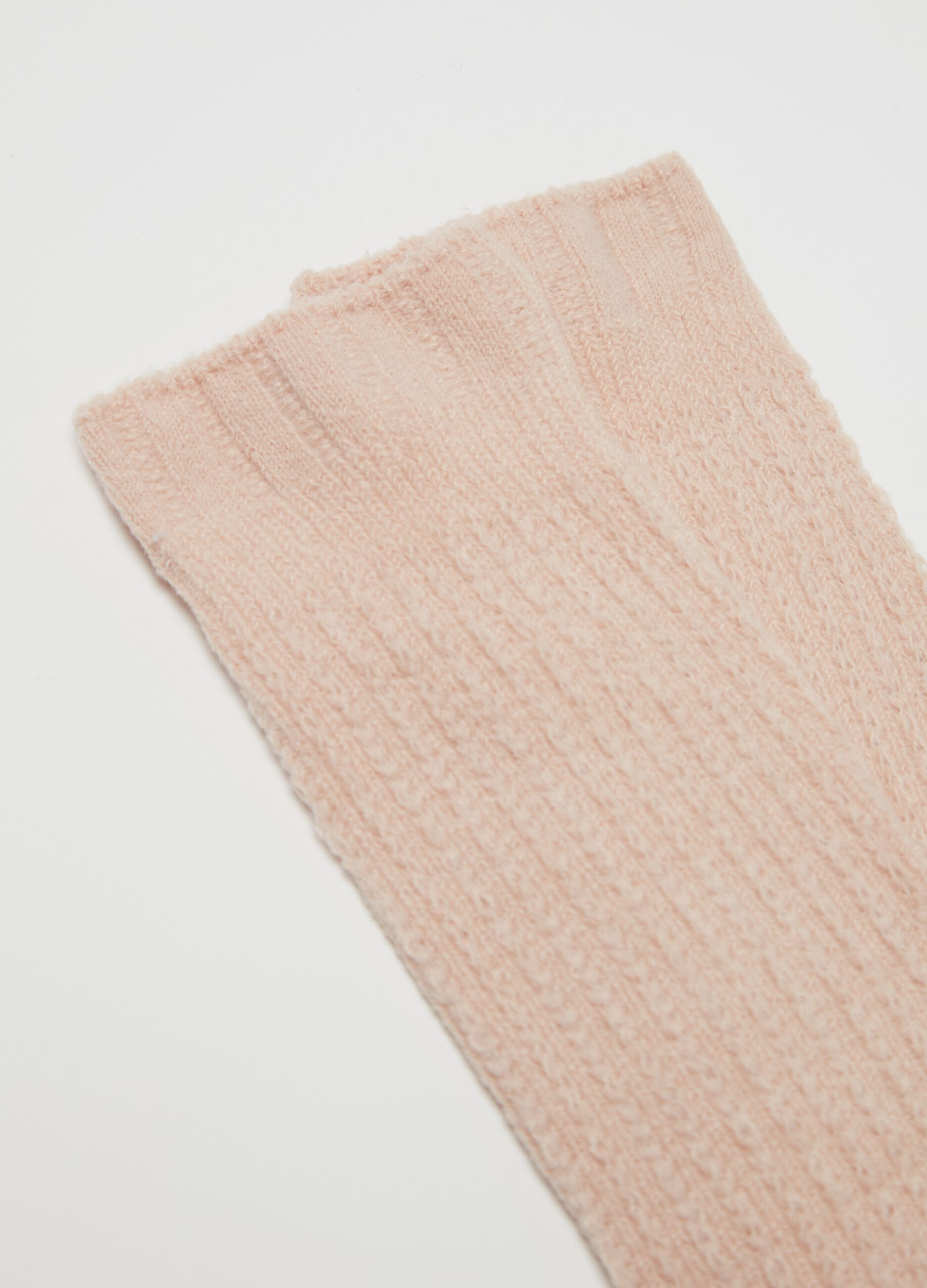 Long knit socks