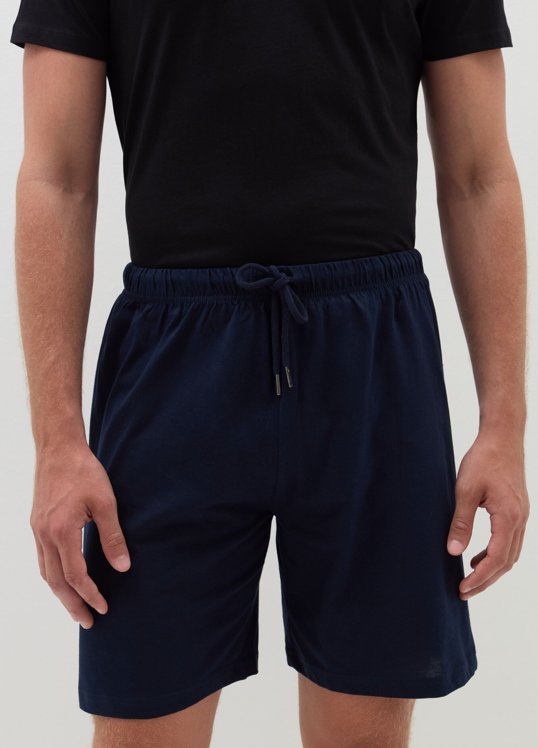 Two-pack pyjama shorts with drawstring