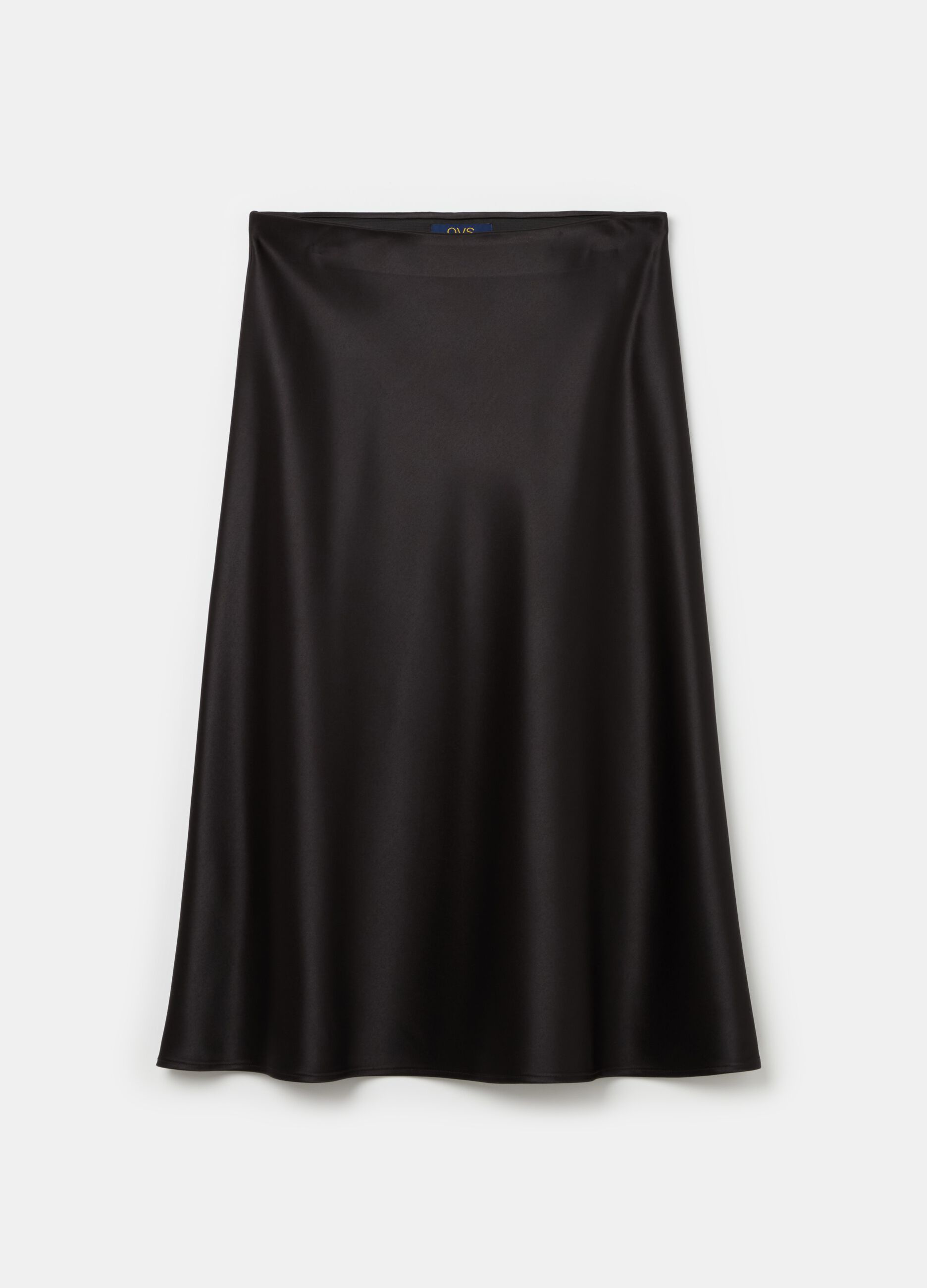 Midi skirt in satin