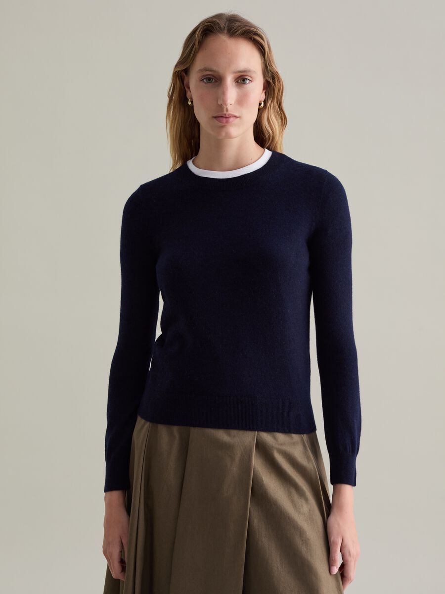 Wool pullover with round neck_1