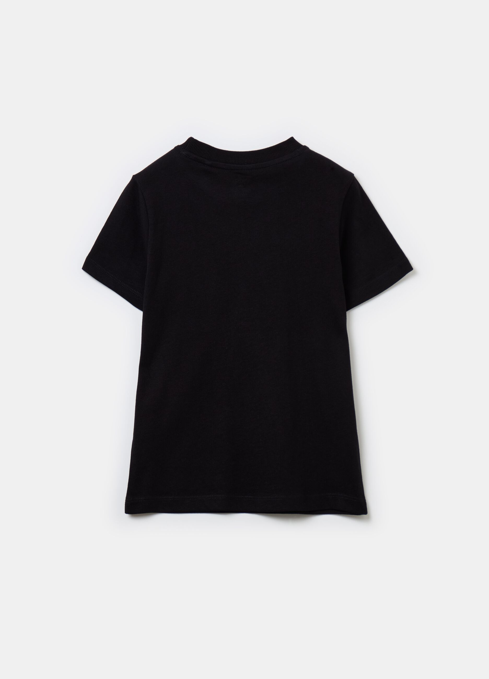 Solid colour T-shirt in organic cotton