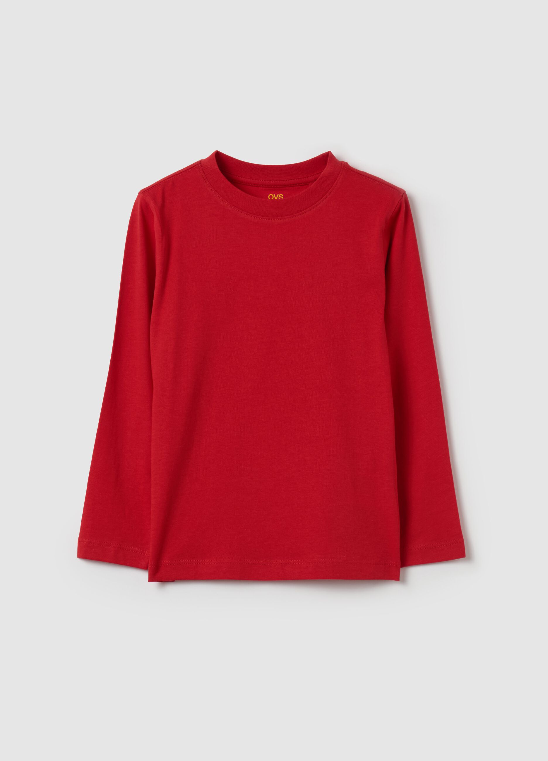 Long-sleeved T-shirt in organic cotton