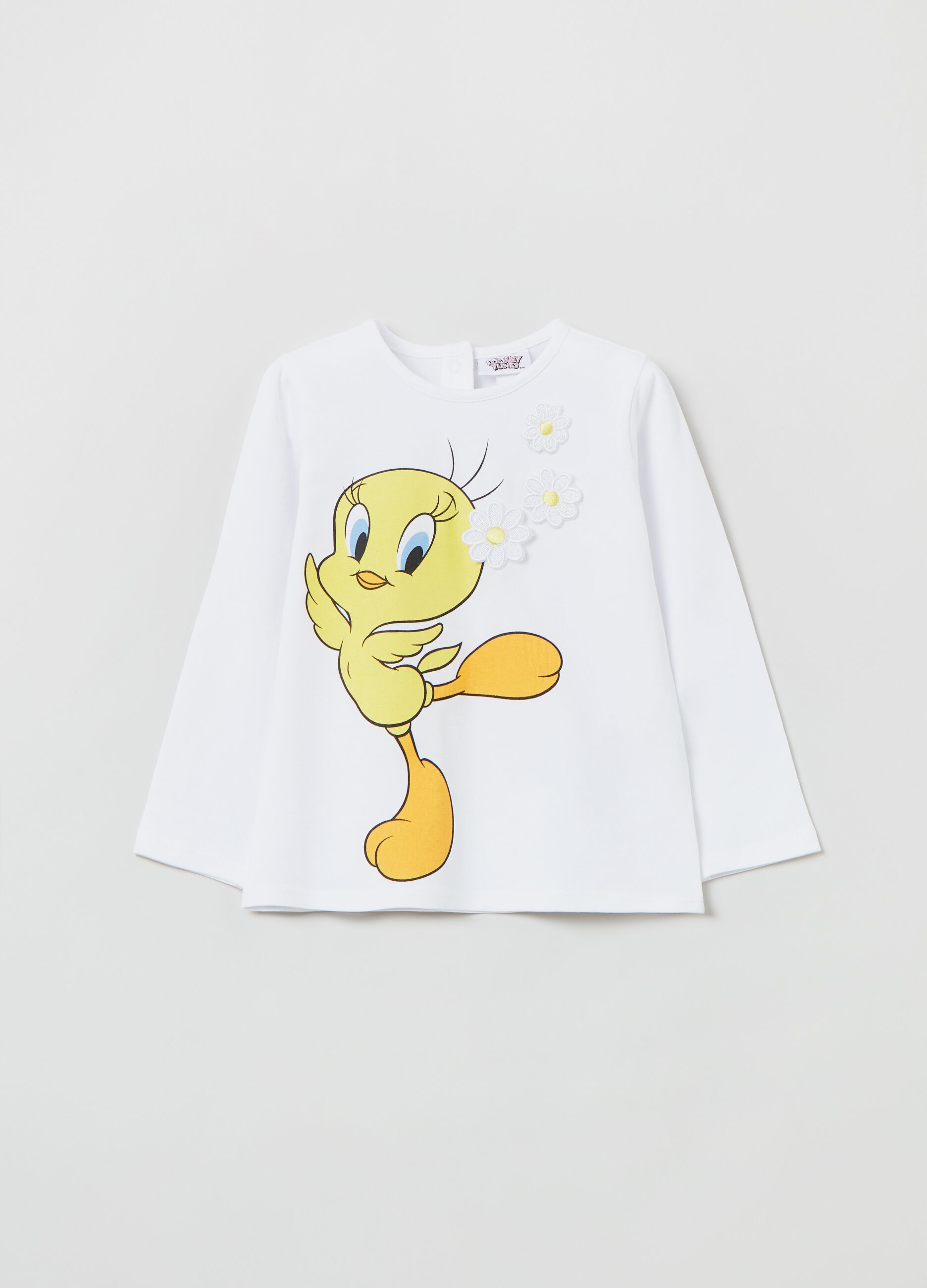 Long-sleeved T-shirt with Tweety print