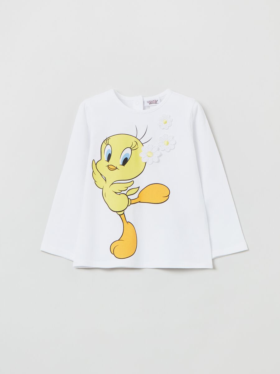 Long-sleeved T-shirt with Tweety print_0
