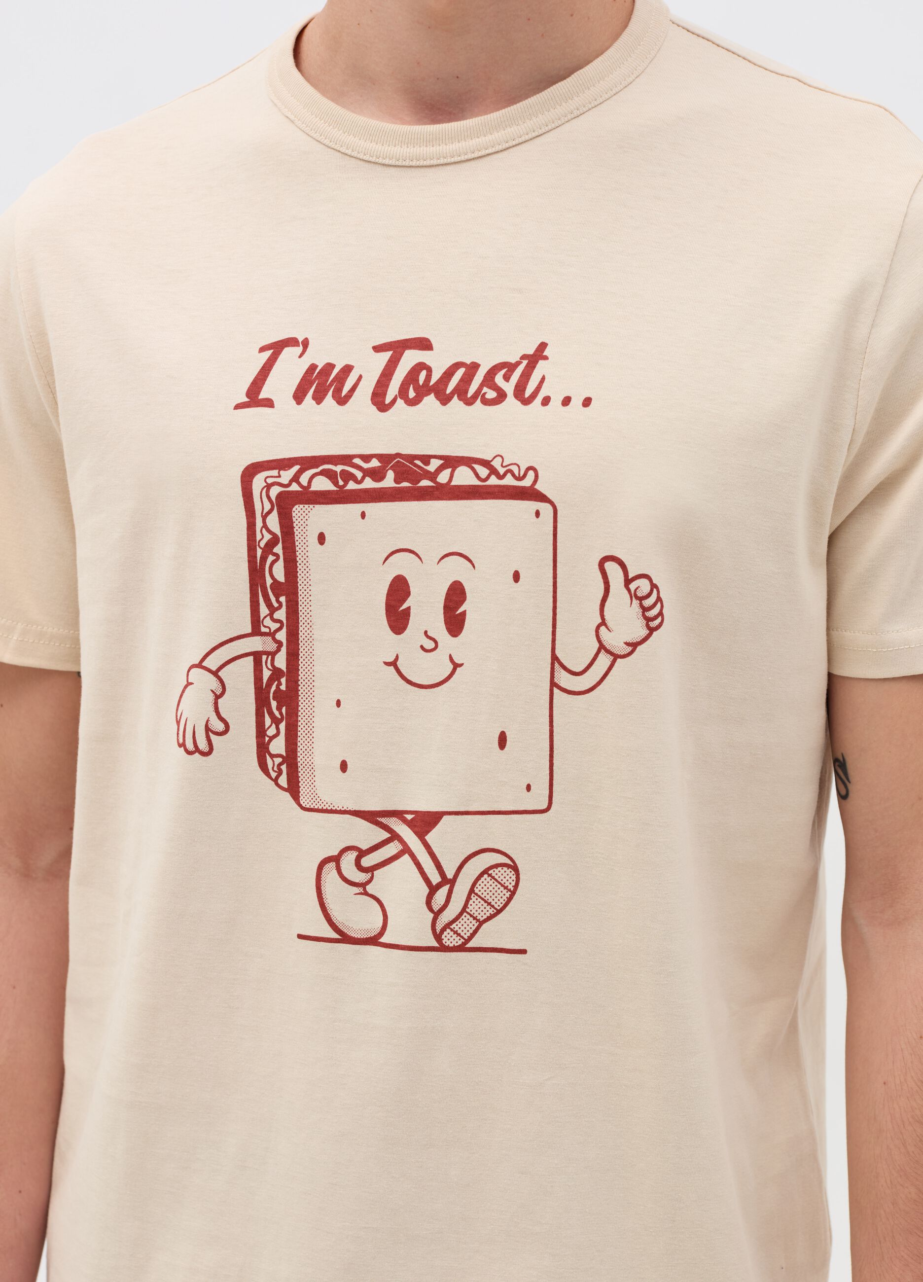 T-shirt with “I’m Toast” print