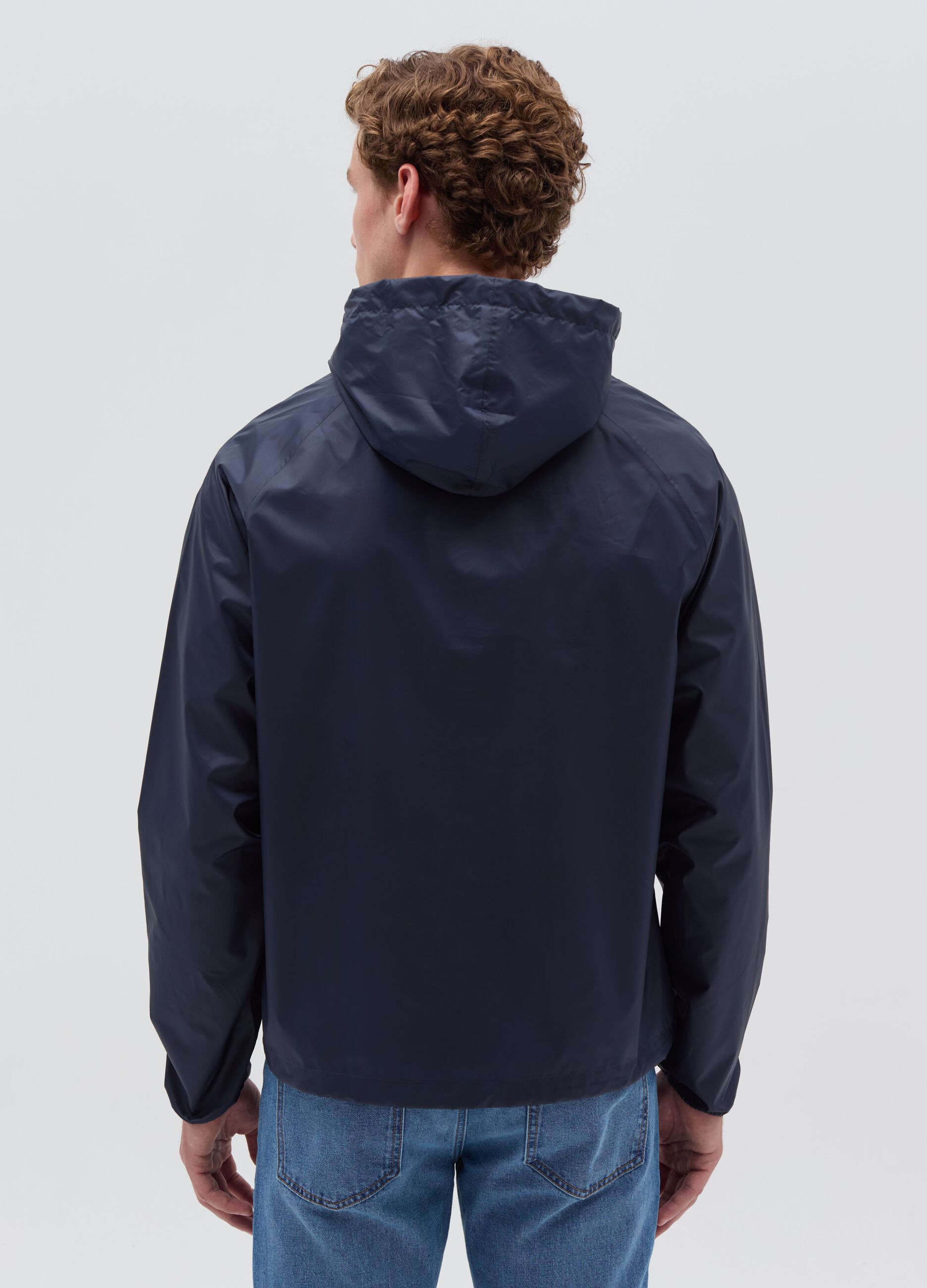 Essential waterproof half-zip jacket